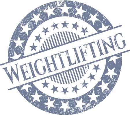 Weightlifting rubber stamp