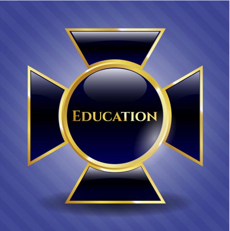 Education shiny badge