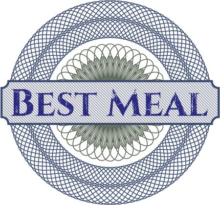Best Meal abstract rosette