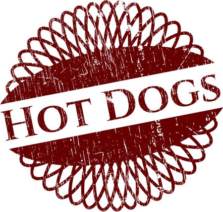 Hot Dogs grunge seal