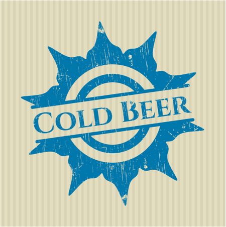 Cold Beer rubber stamp