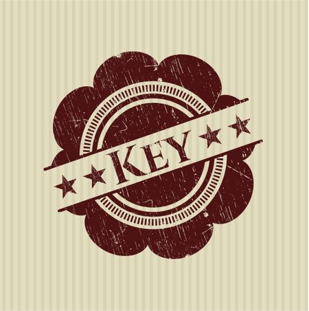 Key rubber stamp