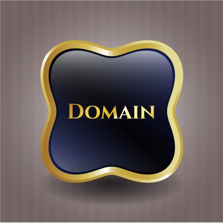 Domain gold shiny badge