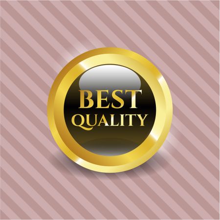 Best Quality gold shiny badge