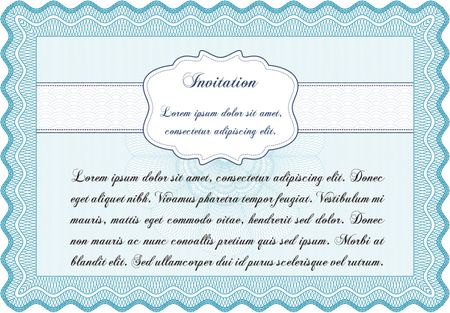 Retro invitation. Easy to print. Detailed.Beauty design. 