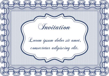Retro invitation. Beauty design. Complex background. Customizable, Easy to edit and change colors.