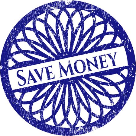 Save Money rubber grunge seal