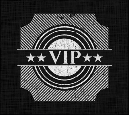 VIP on chalkboard