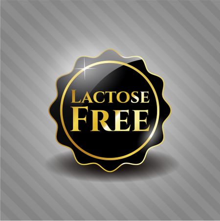 Lactose Free black emblem