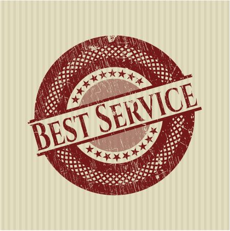 Best Service rubber grunge stamp