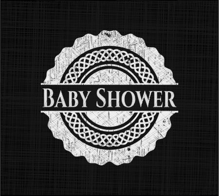 Baby Shower written on a blackboard