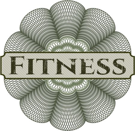 Fitness abstract rosette