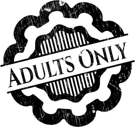 Adults Only grunge seal