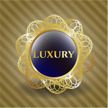 Luxury gold shiny badge