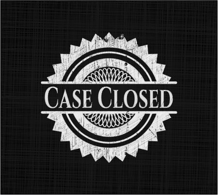 Case Closed chalkboard emblem