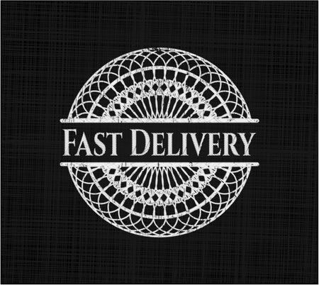 Fast Delivery written on a blackboard