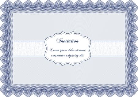 Vintage invitation. With linear background. Lovely design. Customizable, Easy to edit and change colors.