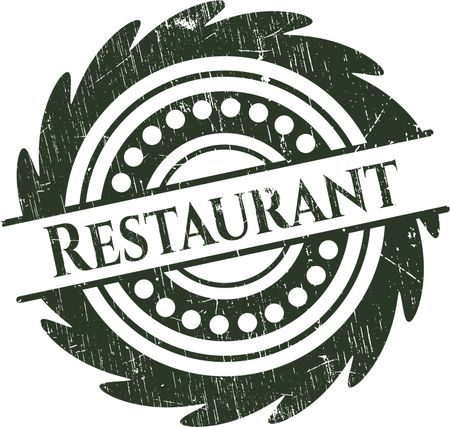 Restaurant grunge seal