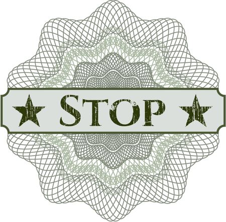 Stop abstract rosette