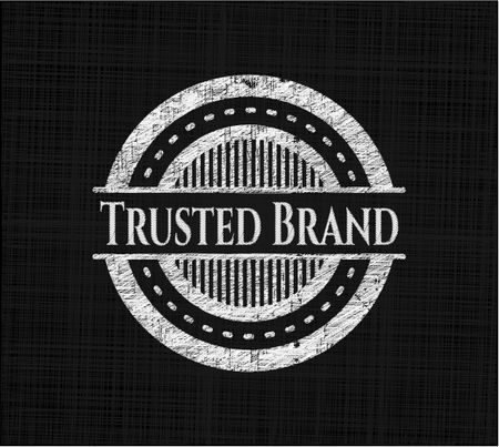 Trusted Brand written on a blackboard