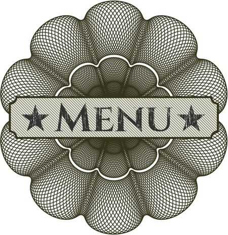 Menu linear rosette