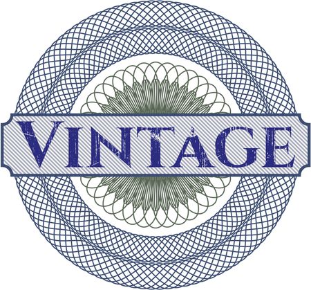 Vintage linear rosette