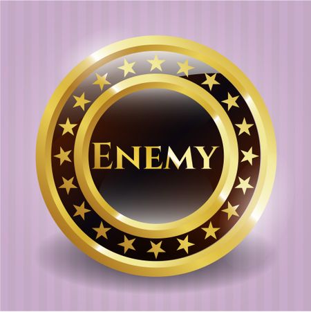 Enemy gold shiny badge