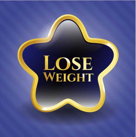 Lose Weight gold shiny emblem