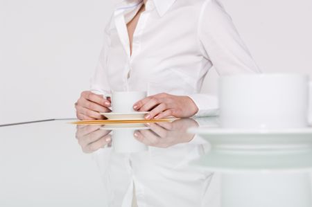 close-two-coffee-cups-meeting-3117931 Close up of two coffee cups at a meeting.