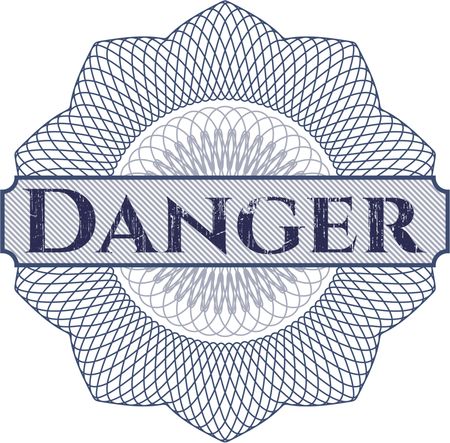 Danger abstract rosette