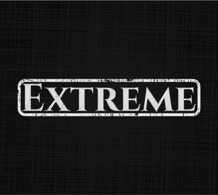 Extreme on chalkboard