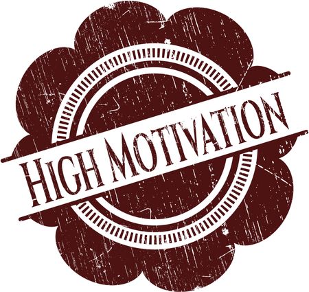 High Motivation rubber stamp
