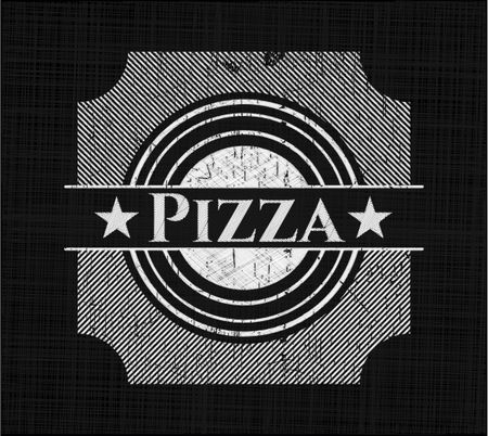 Pizza chalkboard emblem