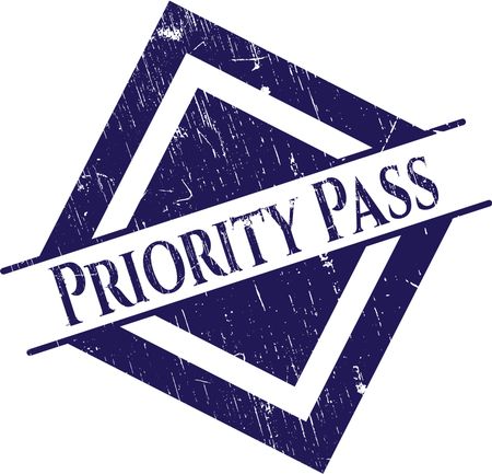 Priority Pass rubber seal