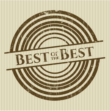 Best of the Best rubber grunge stamp