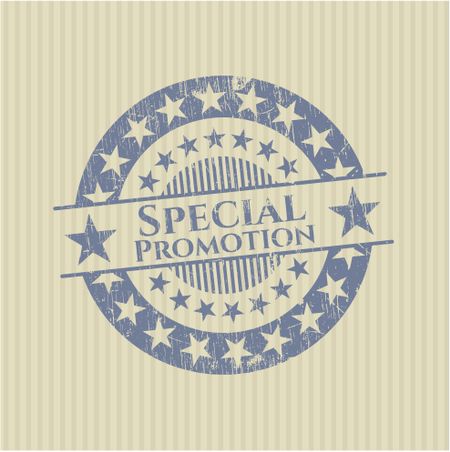 Special Promotion rubber grunge stamp