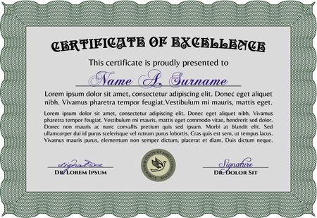 Certificate template or diploma template. Beauty design. Detailed.With great quality guilloche pattern. 