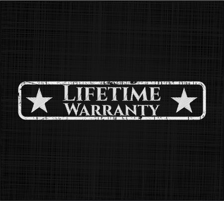 Life Time Warranty chalkboard emblem