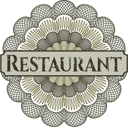 Restaurant abstract rosette