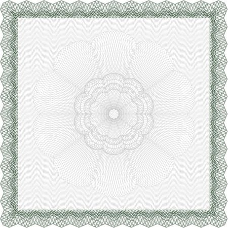 Certificate template. Money style.Sophisticated design. With guilloche pattern. 