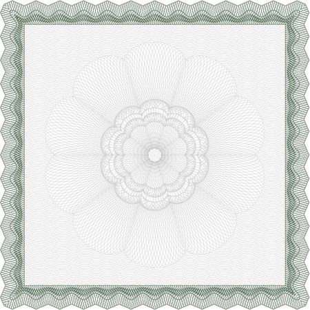 Certificate template. Money style.Sophisticated design. With guilloche pattern.