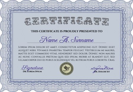 Certificate of achievement template. Vector pattern that is used in money and certificate.With great quality pattern. Nice design. 