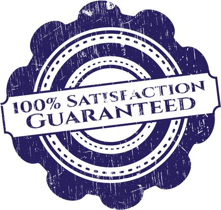 100% Satisfaction Guaranteed rubber stamp