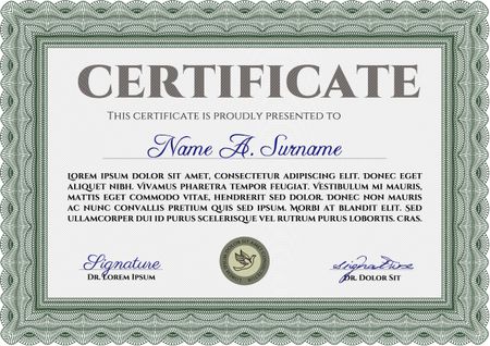 Certificate of achievement template. Frame certificate template Vector.Easy to print. Beauty design. 