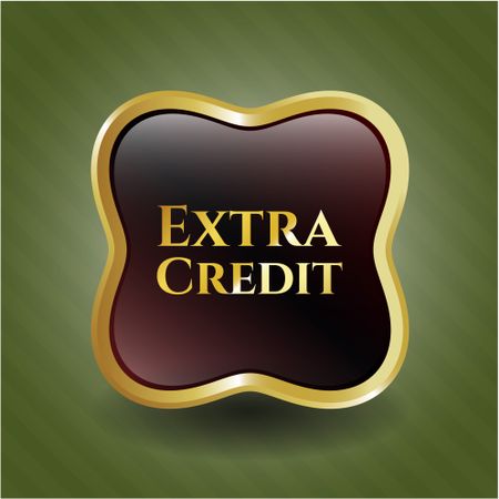 Extra Credit gold shiny emblem