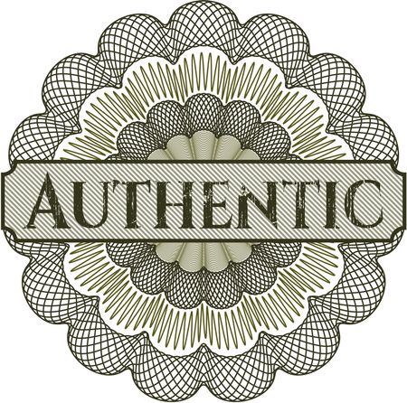 Authentic rosette