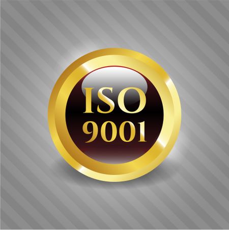 ISO 9001 shiny badge