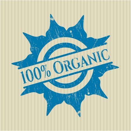100% Organic rubber stamp