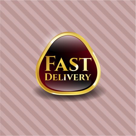 Fast Delivery gold shiny badge