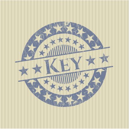 Key rubber stamp